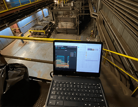 Combustion Monitoring laptop Combustion Monitoring laptop
