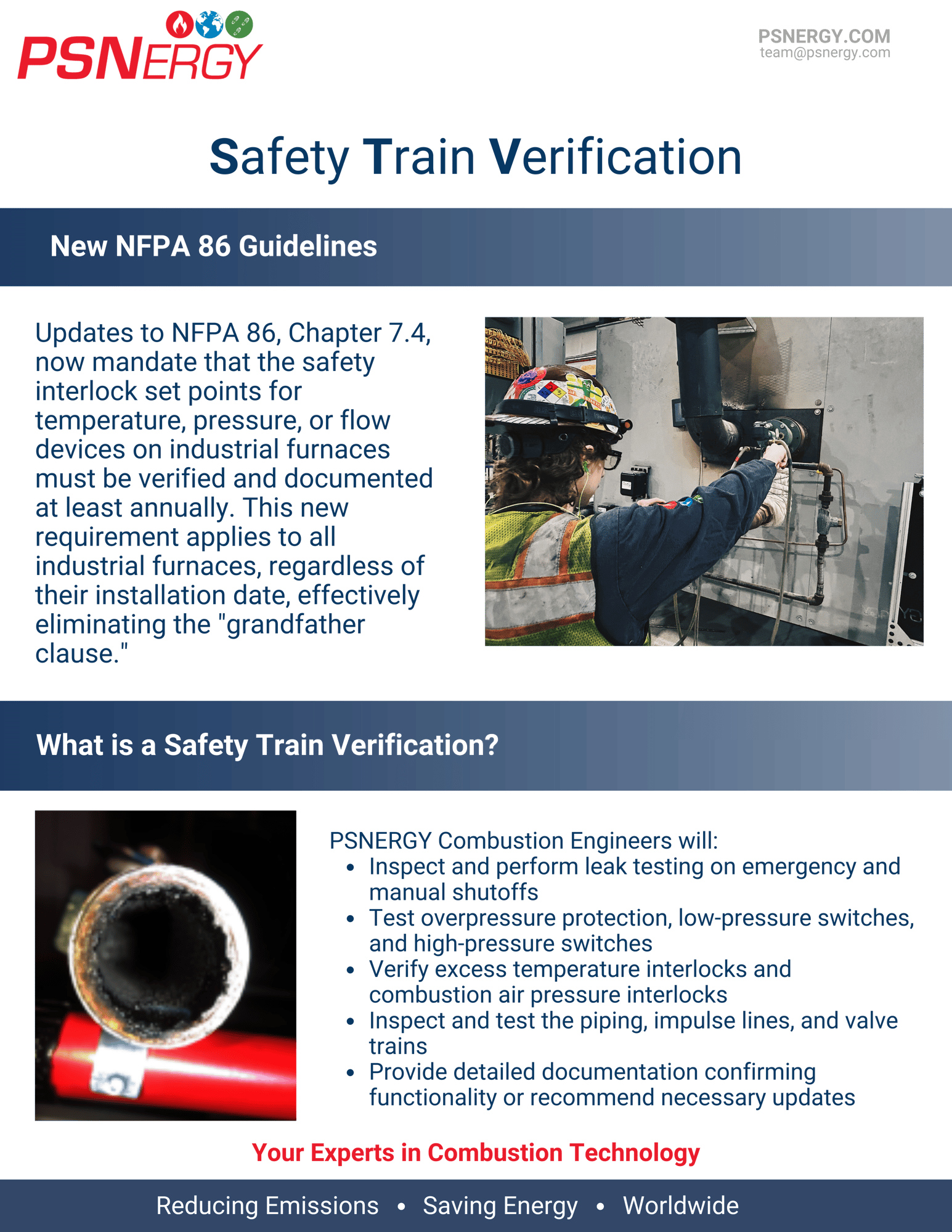 Safety Train Verification Brochure PSNERGY